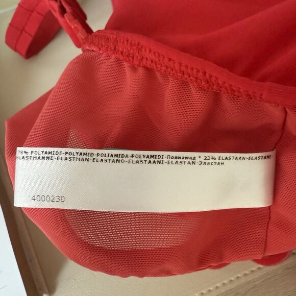 PRIMA DONNA Sherry One Piece Swimsuit True Red Ruching Slimming Resort Size 36E - Picture 10 of 13